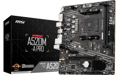 MSI A520M-A PRO, AM4, mATX
