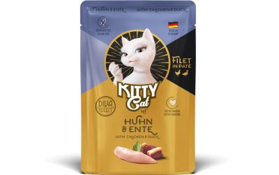 KittyCat Filét Paté Pouch Huhn, Ente