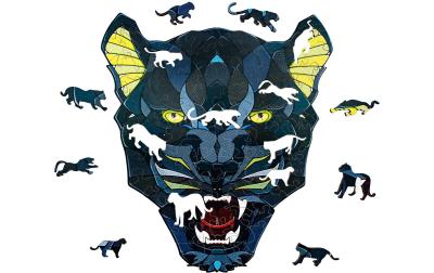 Holzpuzzle Panther