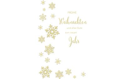 ABC Weihnachtskarte Frohe Weihnachten