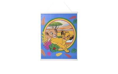 Crystal Art Scroll Lion King 40x50cm