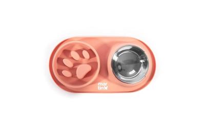 Martin Sellier Doppelnapf Slowfeeder rosa