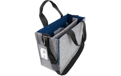 Sigel Desk Sharing Bag Bicolor M, grau/blau