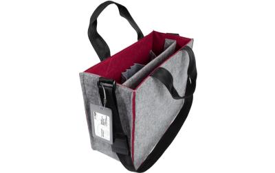 Sigel Desk Sharing Bag Bicolor M, grau/rot