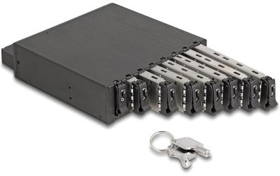 Delock Slim Wechselrahmen, 8x M.2 NVMe SSD