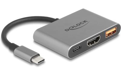 Delock Adapter USB-C zu HDMI/USB A+C