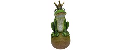 Dameco Dekofigur Froschkönig auf Kugel