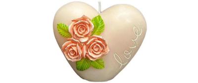 Dameco Kerze Herzform