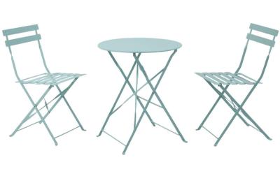 Dameco Bistro-Set Stühel&Tisch,Türkis matt