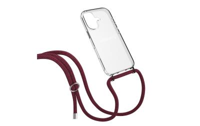 Urbanys NECKLACE RED WINE SILVER RINGS