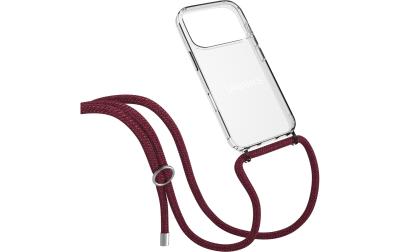 Urbanys NECKLACE RED WINE SILVER RINGS