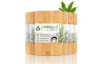 Exitoso Frühstücksbrett 6er Set Bambus