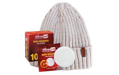 Thermopad BEANIE Merino inkl. 10 Miniwärmer