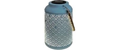 Dameco LED Solar Laterne blau H:25.5cm