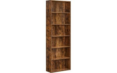 Vasagle Bücherregal, 6 Regalflächen, Braun