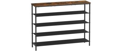 Vasagle Schuhgestell, 4 Ablagen, Holz,Eisen