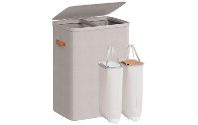 Songmics W&auml;schekorb Grau, 170 L, 2 F&auml;cher