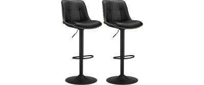 Vasagle Barhocker Schwarz, 2er Set