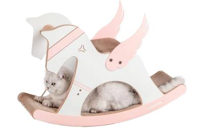 CanadianCat Einhorn-Wippe Kratzbrett,