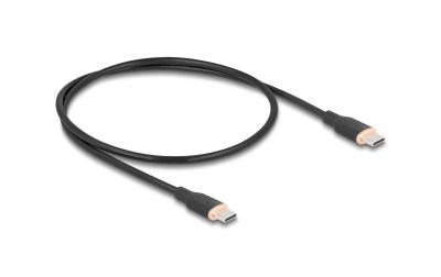 Delock USB-Kabel C-C, 0.5m, Silikon Kabel
