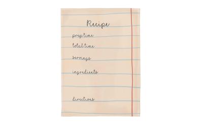 ChicMic kitchen towel - Recipe