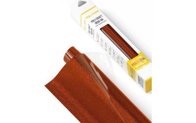 Poli-Tape Aufbügelfolie Glitter Kupfer