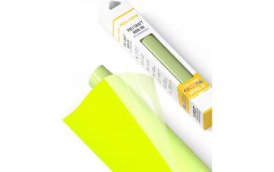 Poli-Tape Aufbügelfolie Flock Neon Gelb