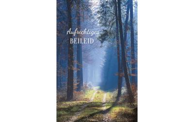 ABC Trauerkarte Wald aufrichtiges Beileid