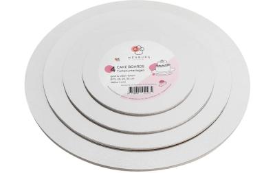 Wenburg Tortenplatten 4er-Set Silber + Gold