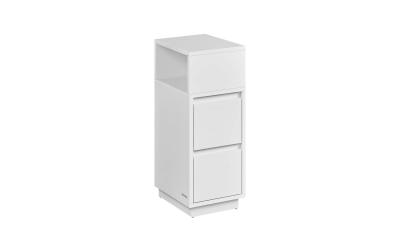 Vasagle Nachttisch in Weiss mit 3 Schublade