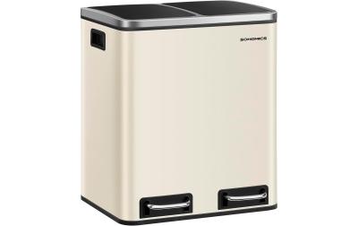 Songmics Treteimer 2x15 Liter, Sand