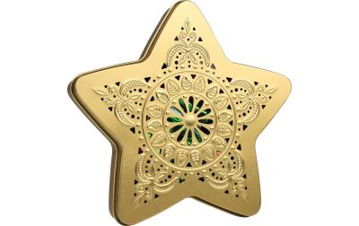 Ornament Stern gefüllt mit Chocopralinen