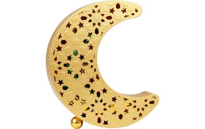 Halbmond Metalldose gefüllt mit Schoko