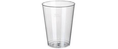 Papstar Trinkbecher transparent PS 2dl