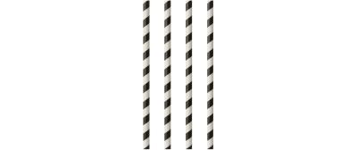 Papstar Trinkhalme Stripes 20cm D 6mm