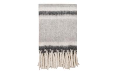 House Nordic Wohndecke Carmel, Grau-Weiss