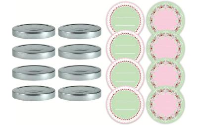 Dr. Oetker Marmeladendeckel Set Silber