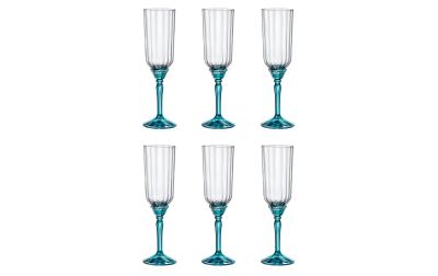 Rocco Bormioli Sektglas Florian blau