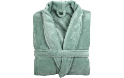 Tiseco Bademantel COSY unisex grün S/M