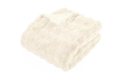 Tiseco Decke Bubble Rabbit Stripe elfenbein