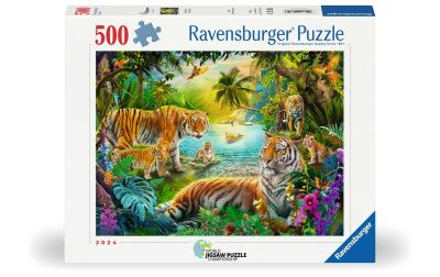 Tiger Family in the Oasis 500p
