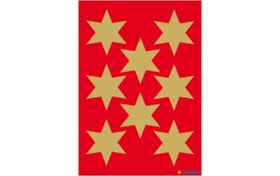 Herma Weihnachtssticker Sterne gold Ø 33 mm