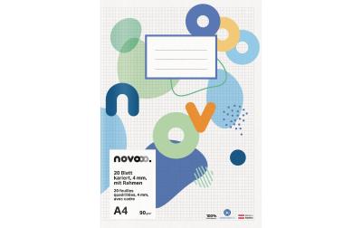 NOVOOO Schulheft A4, 20 Stück