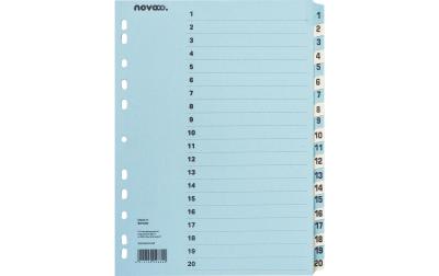 NOVOOO Kartonregister blau/beige A4