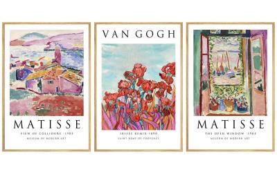 Wallxpert Van Gogh 3-teilig