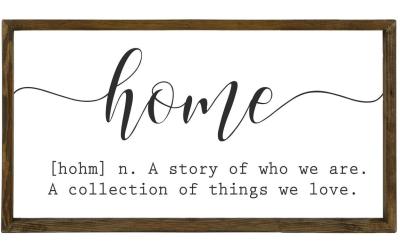 Wallxpert Bild home 25x50 cm
