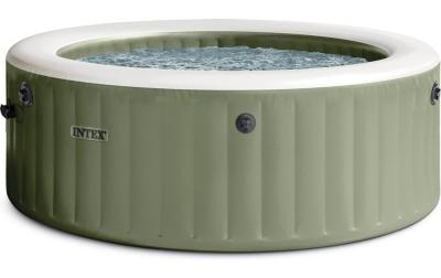 4-PERSON OLIVE GREEN ROUND BUBBLE SPA SET