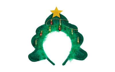Partydeco Haarreif Weihnachtsbaum