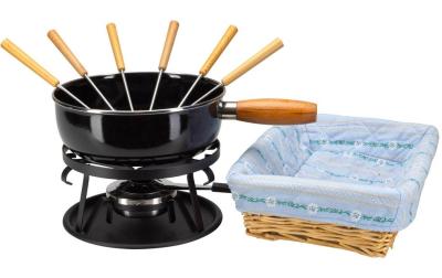 NOUVEL Set Modern Black mit Brotkorb