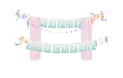 Partydeco Girlande Meerjungfrau